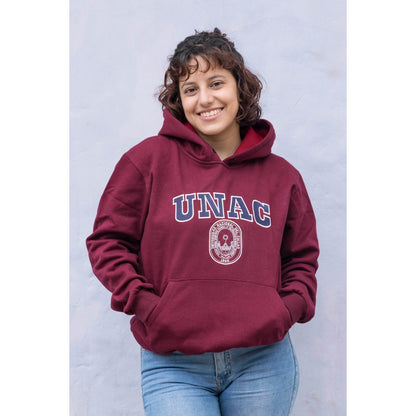 Polera UNAC guinda dama