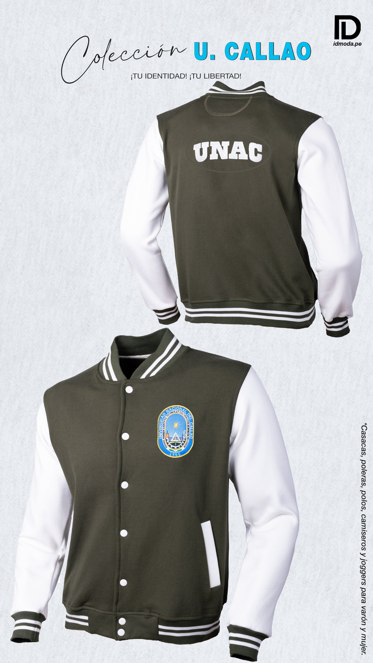 Chaqueta UNAC estilo americano