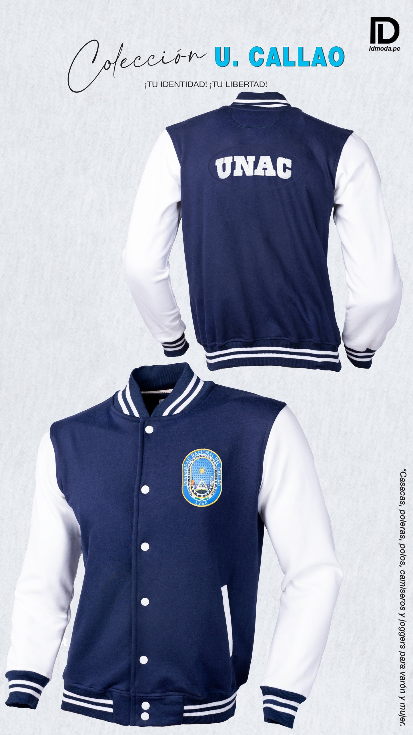 Chaqueta UNAC estilo americano